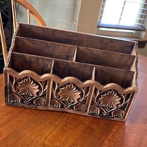 Vintage 1970's Lerner Desk / Mail Organizer